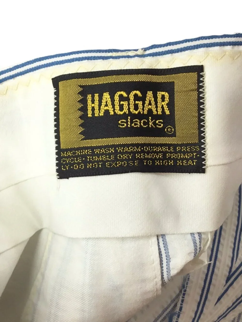 Vintage Haggar Seersucker Men's Pants NWT Stretch Textured 38 X 30 Polyester NOS